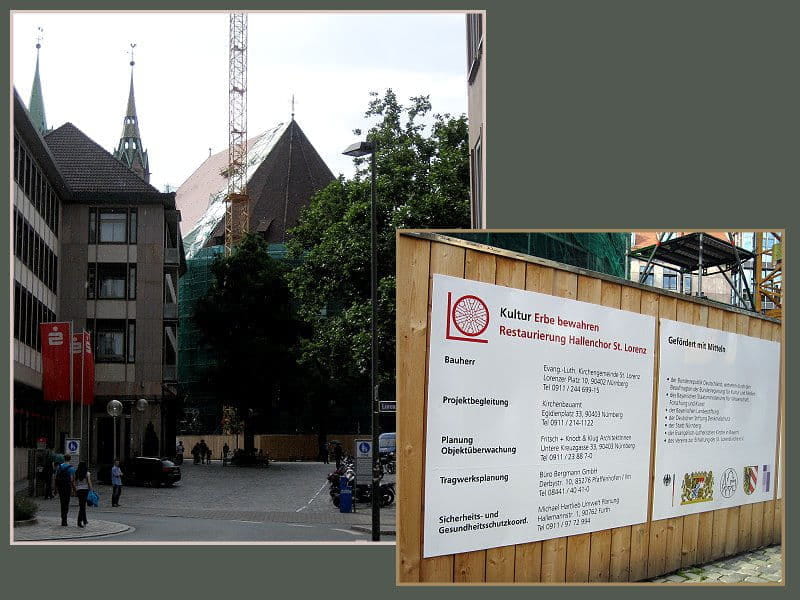 Baustelle am Chor Baustelle am Chor